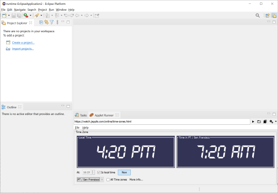 Japlis Applet Runner with Eclipse screenshot