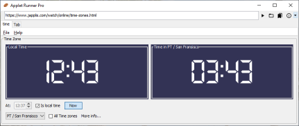 Japlis Applet Runner Pro as standalone application screenshot